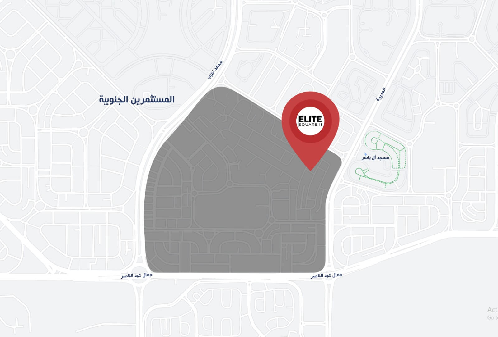 Elite Square Mall Location in New Cairo - موقع ايليت سكوير مول التجمع الخامس