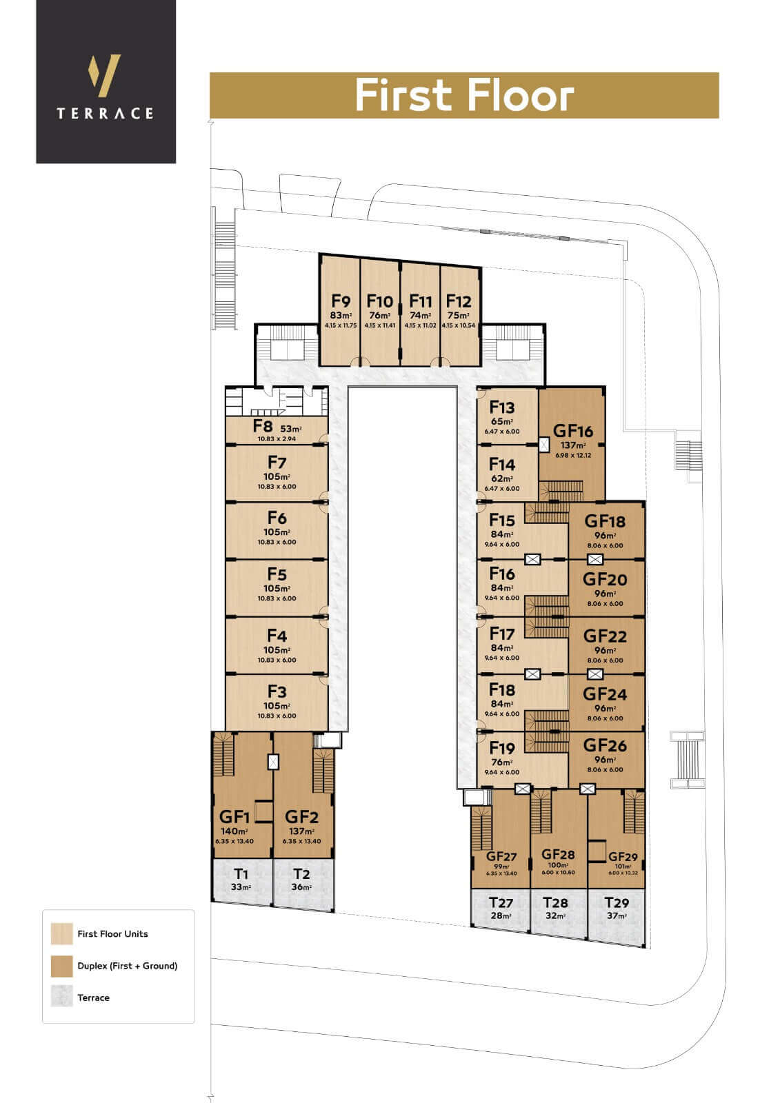 Second floor V Terrace Mall New Cairo - الدور الثاني في تراس مول التجمع الخامس